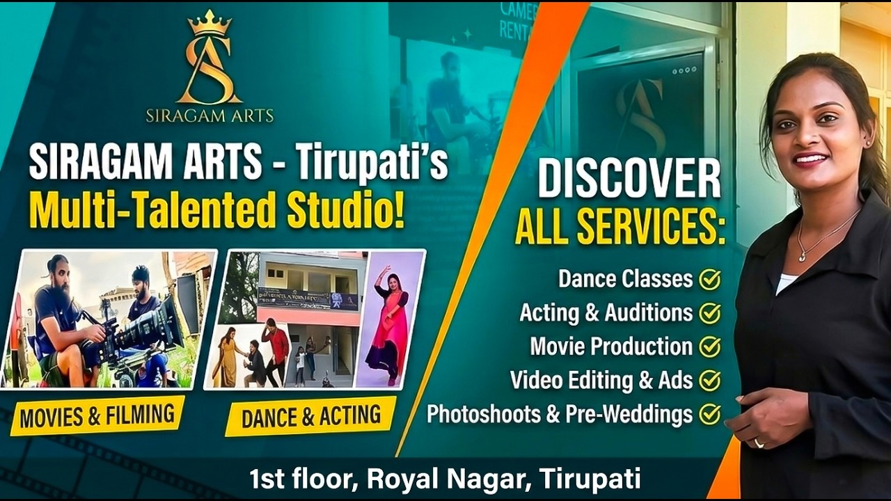 The Making of Movies: A Full Tour of Siragam Arts, Tirupati