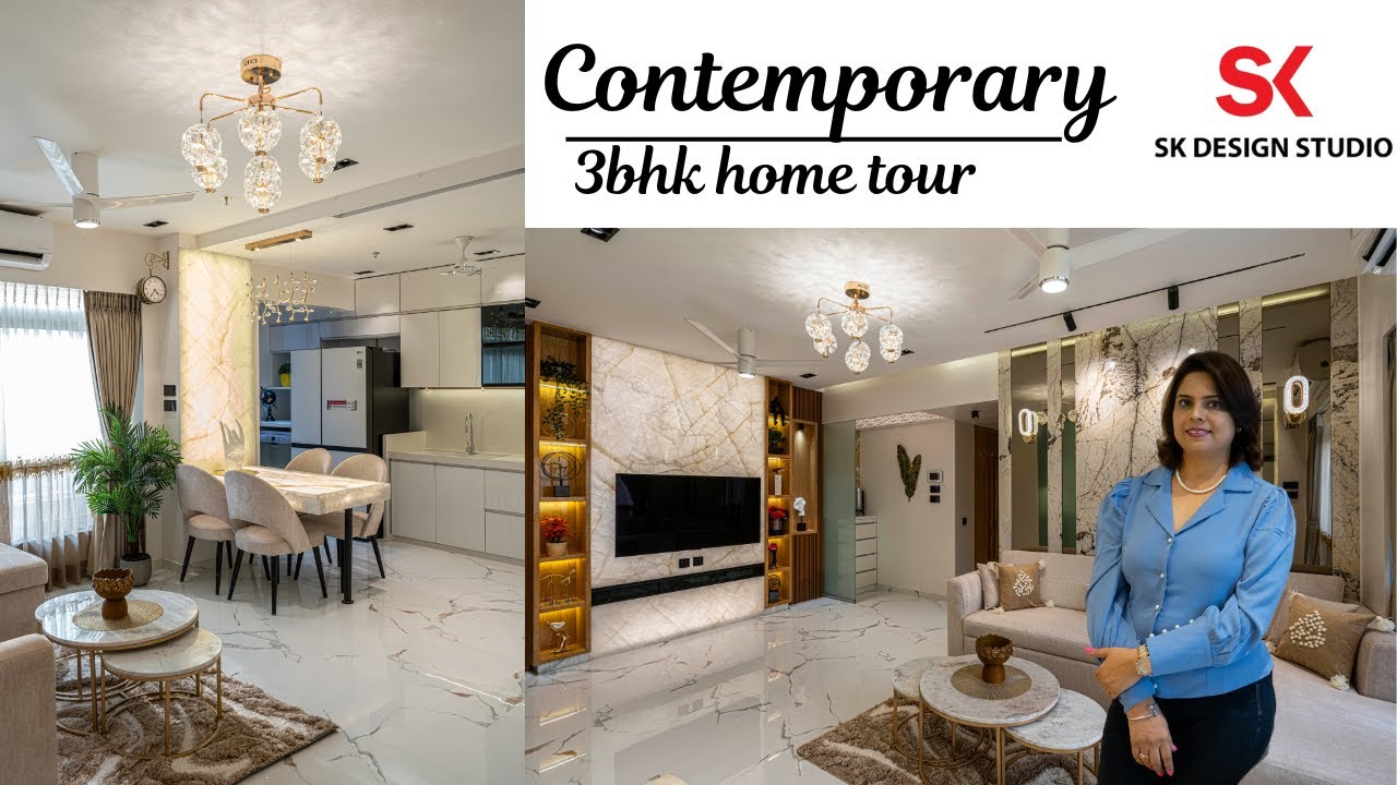 Home Tour || Open Kitchen, Murphy bed and  Maximum use of space with elegant look || lots of Tips ||
