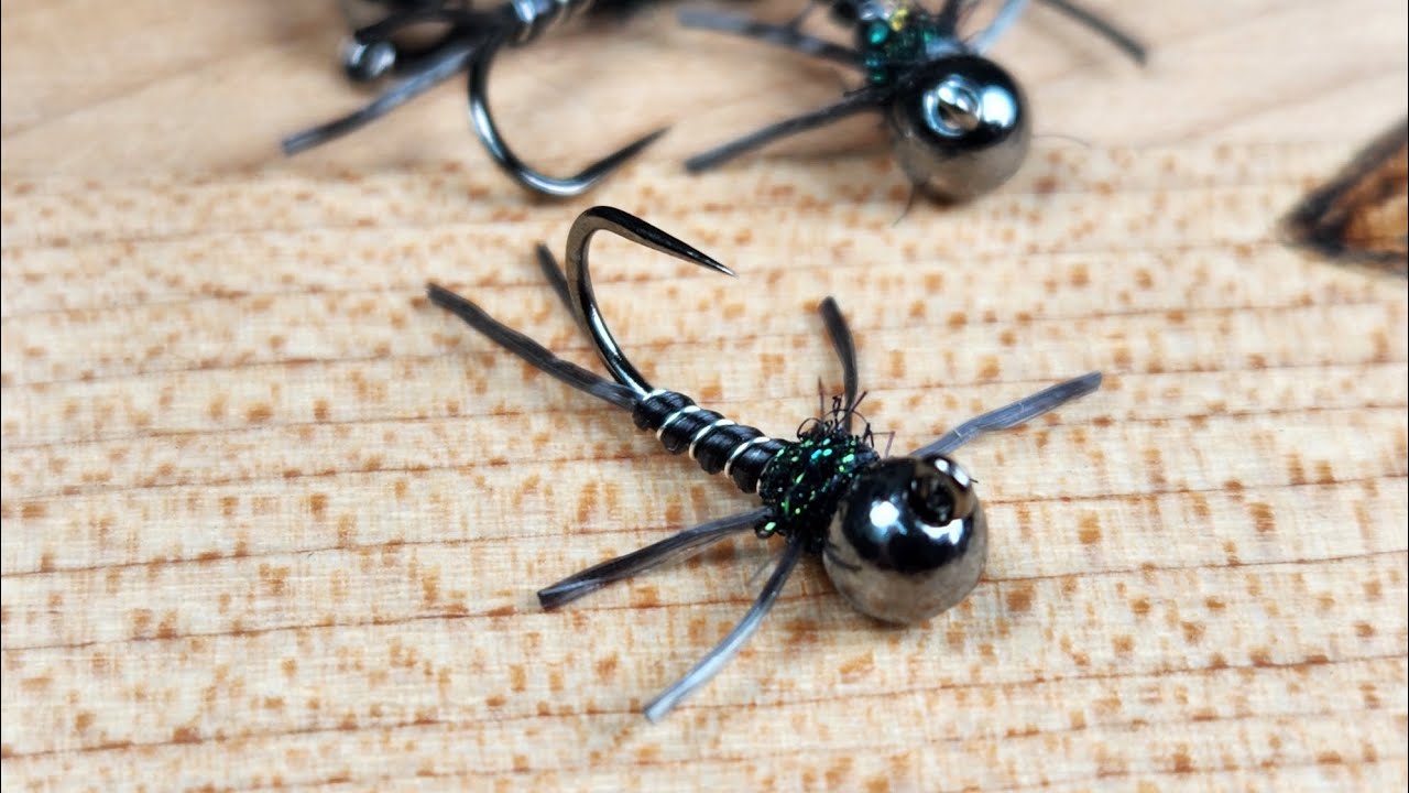 Euro nymphing stonefly pattern - Jig Stonefly tying tutorial