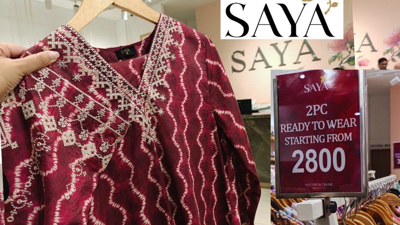 SAYA FLAT 50% OFF SALE 😱 All Dresses in Rs.2800 Only 😱 saya sale 2026📣♥️
