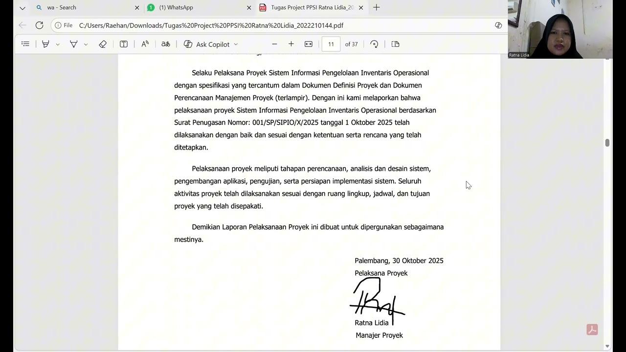 Sistem informasi pengelolaan inventaris operasional