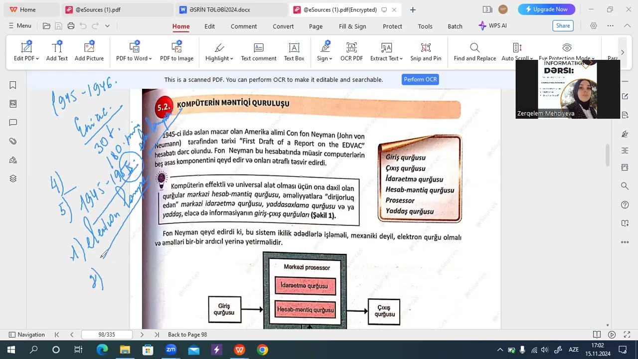 İnformatika DİM Bölmə5.Kompüterin aparat təminatı.