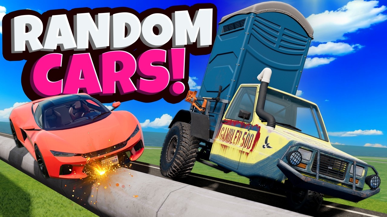 Random Cars Attempt the Most Cursed Roads! (BeamNG Drive)