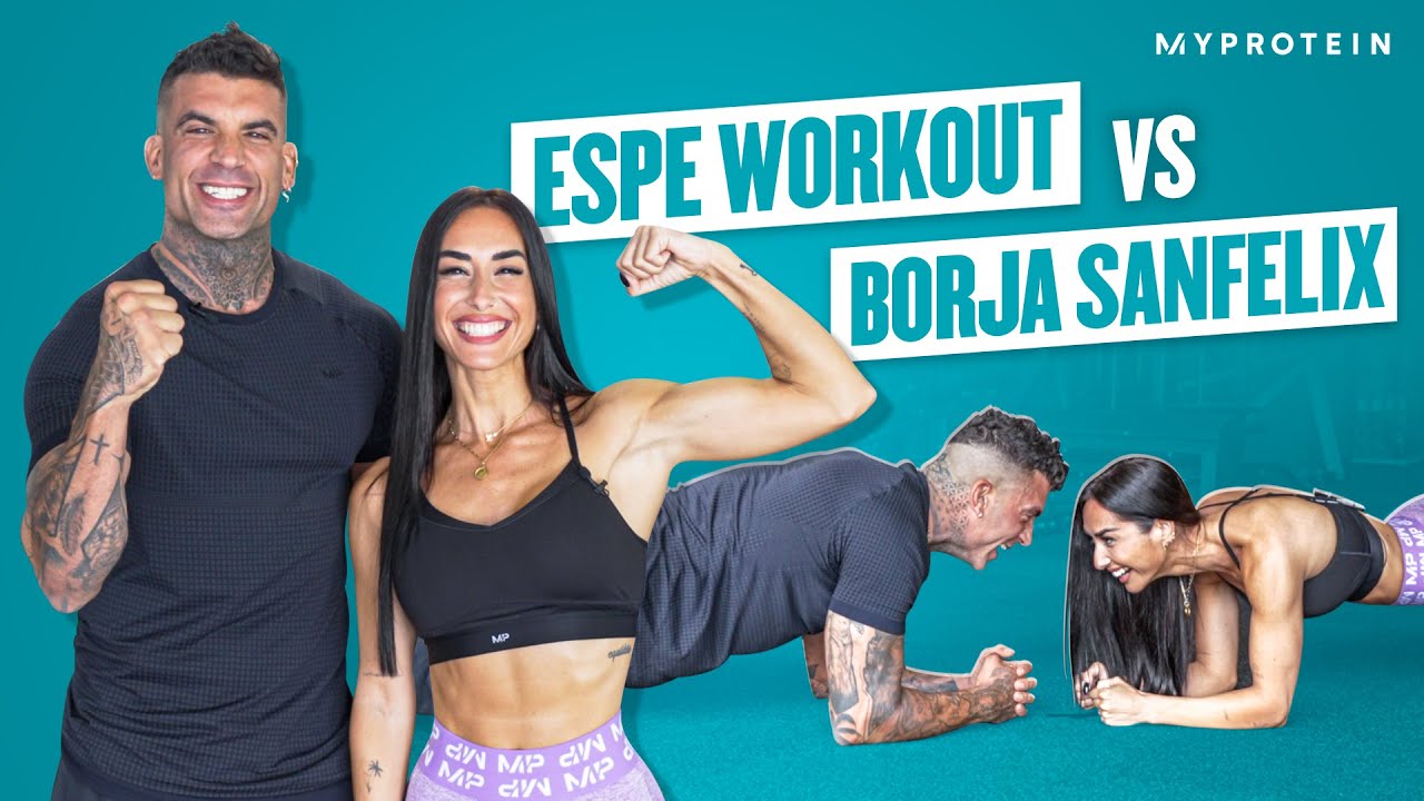 🔥 Reto de Cardio y Abdominales 🔥 Espe Workout vs Borja Sanfelix 💪🏻