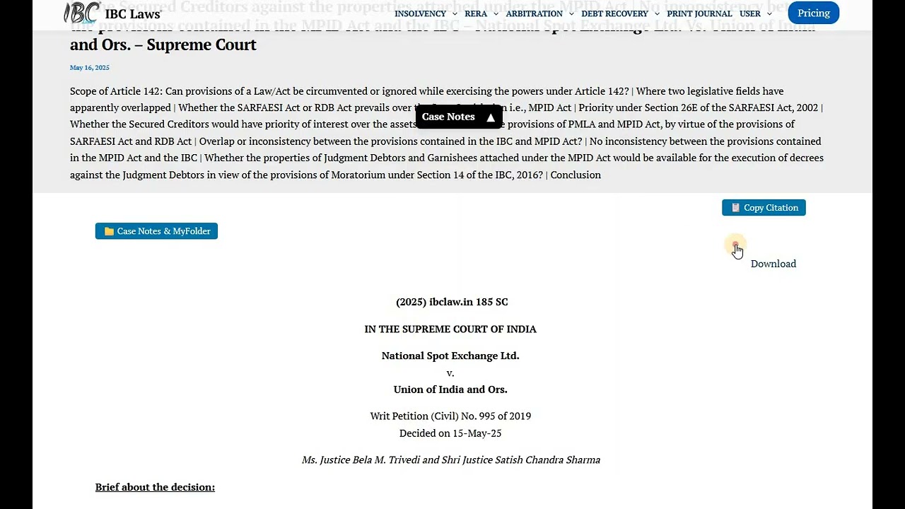 Easy Case Management | Case Notes and MyFolders | IBC Laws