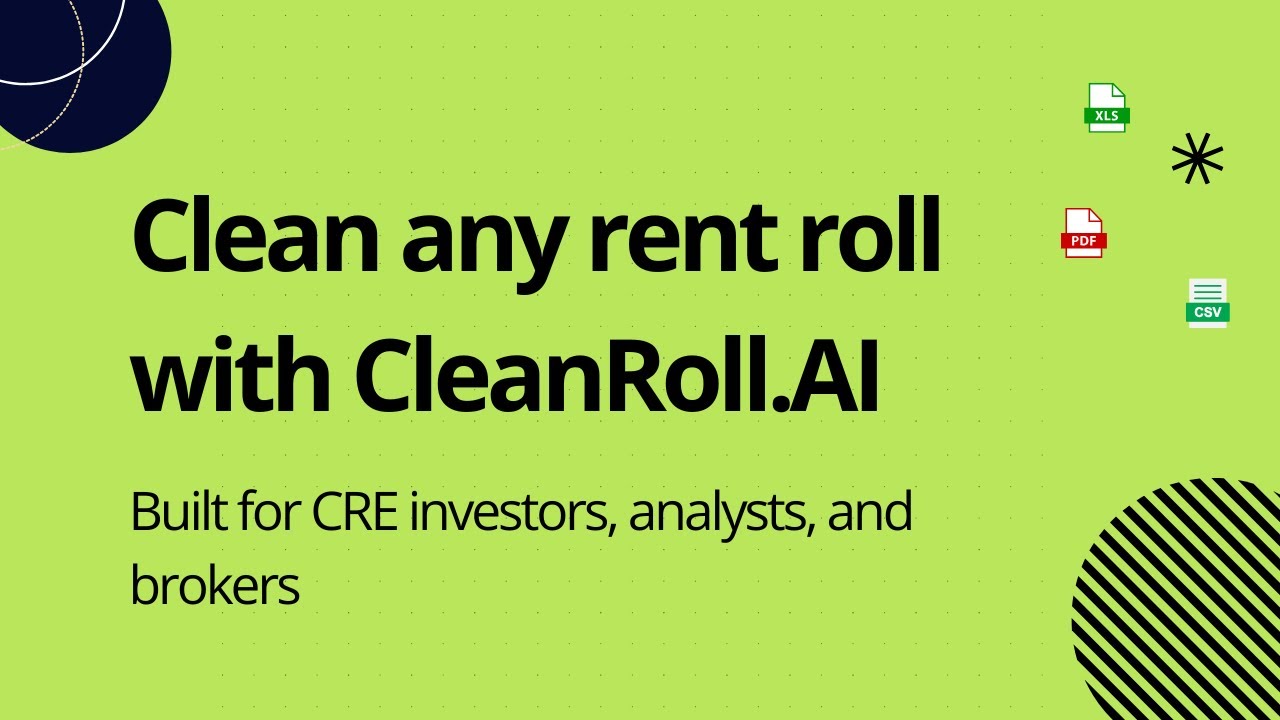 CleanRoll AI - Clean Any Rent Roll in Seconds