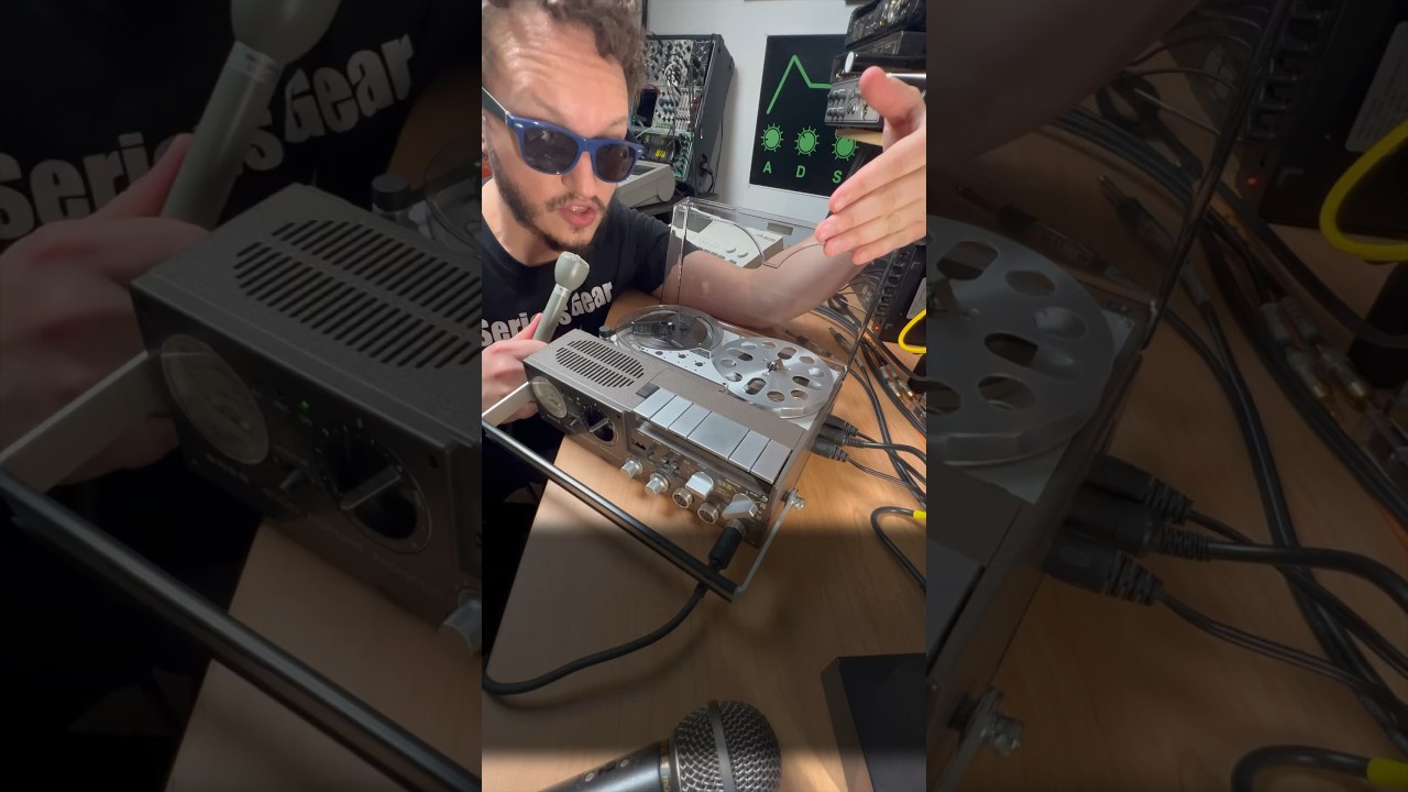 Sound Design Trick with Tape Speed = Vintage Magic 🦄 #analogrecording #musiceducation