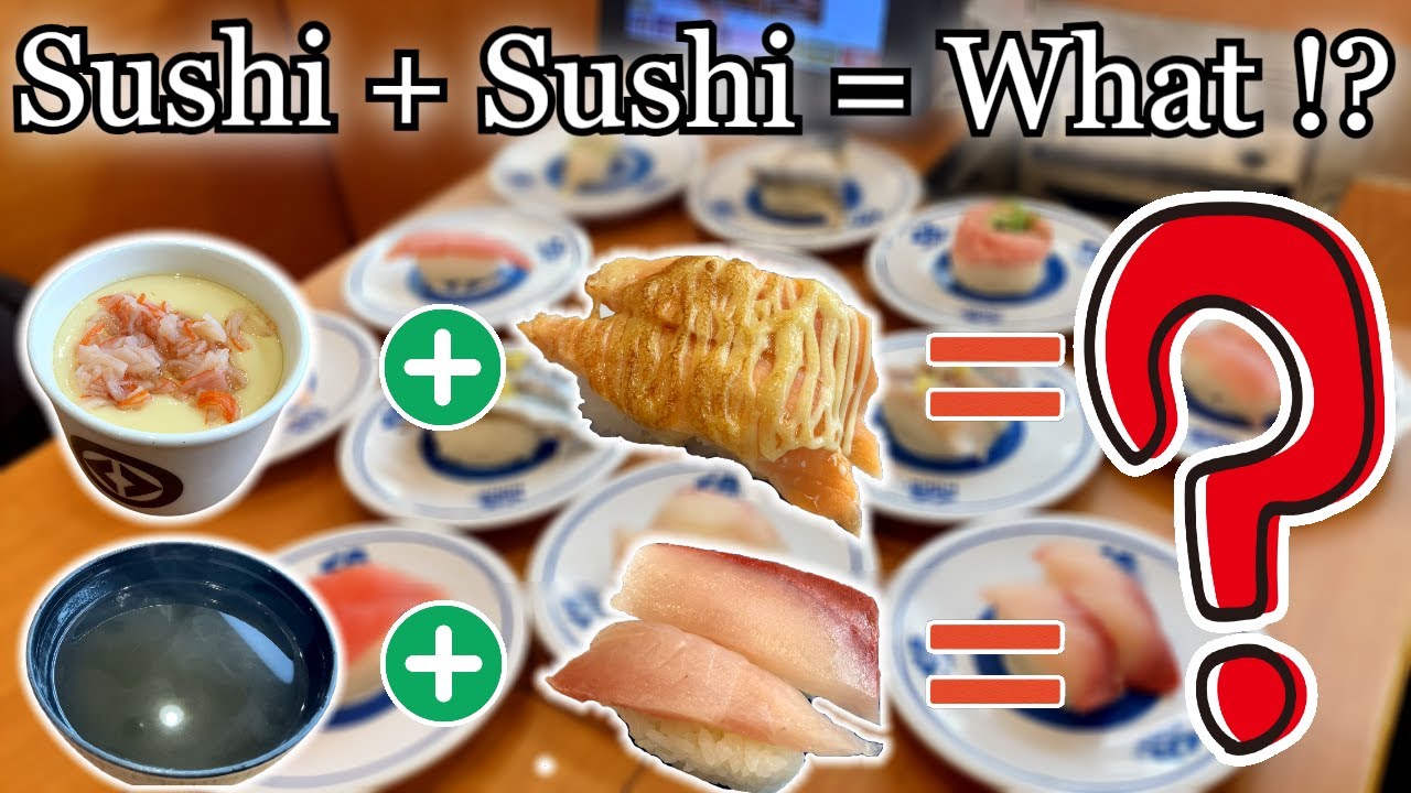 Sushi × Sushi = ?? Magical dishes at The Best Conveyor Belt Sushi Chain, Kura Sushi
