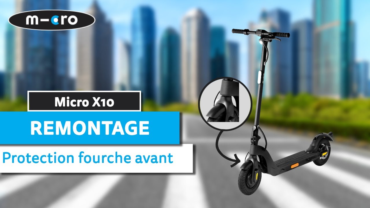 🔧 Micro X10 | Remontage protection fourche avant