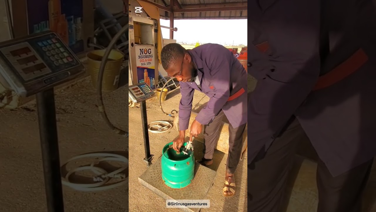 How to refill gas from 50kg to other cylinders