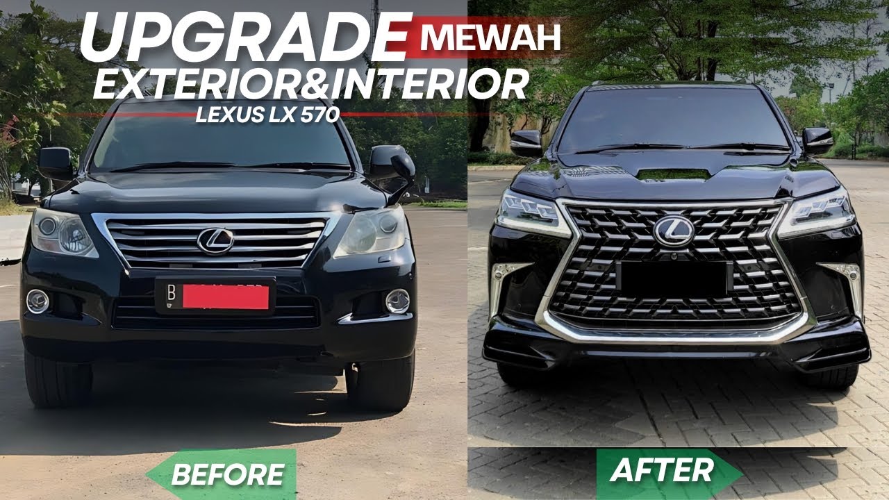 RESTORASI LEXUS LX 570 EXTERIOR&INTERIOR BODY KIT SPORT,AUDIO,HEAD UNIT,AMBIENT LIGHT,KAMERA 360