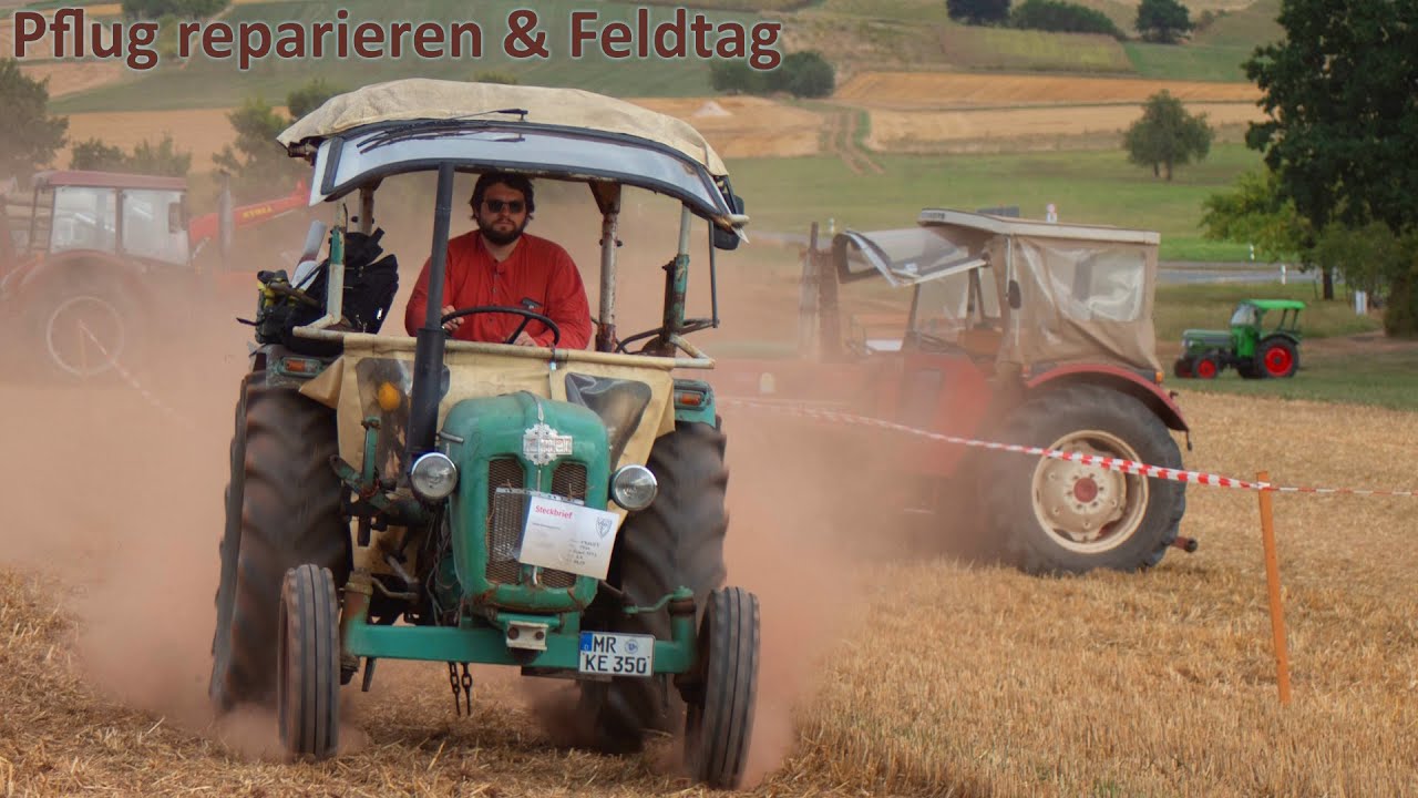 Pflug schweißen und dann ab zum Feldtag Frohnhausen 2025