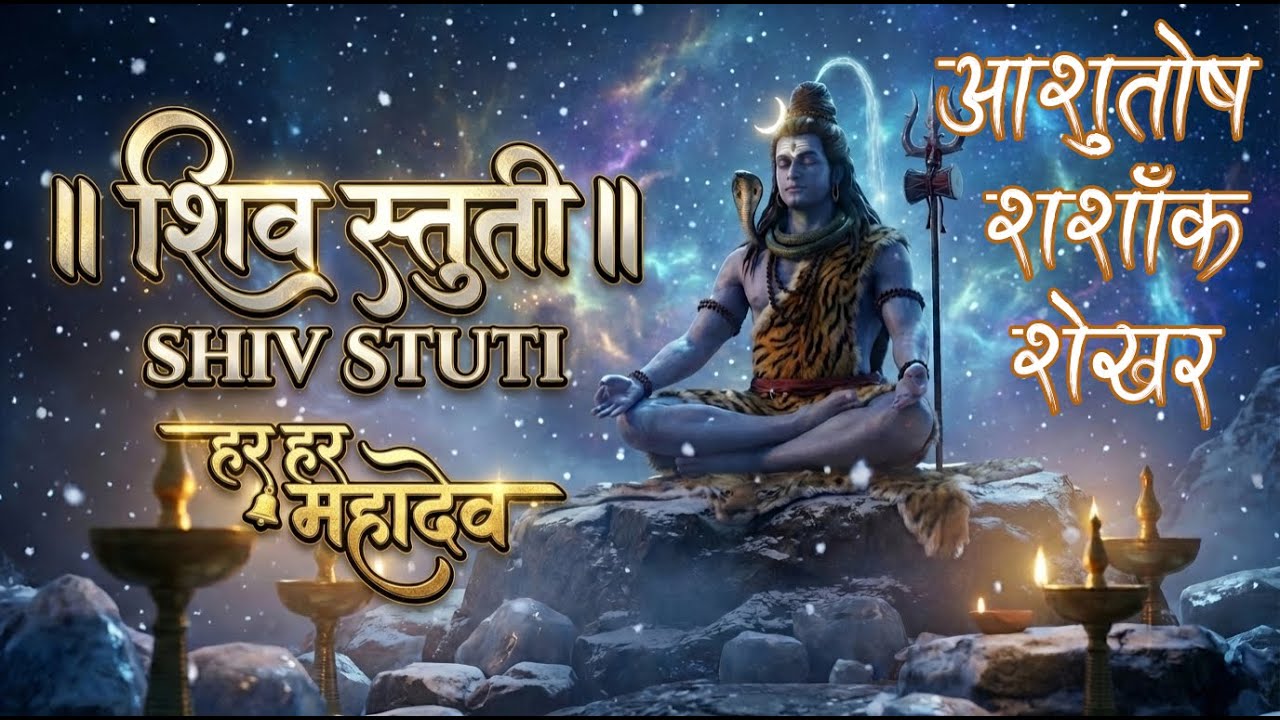 Ashutosh Shashank Shekhar || शिव स्तुति: आशुतोष शशाँक शेखर || Shiv Stuti #mahadev || With Lyrics