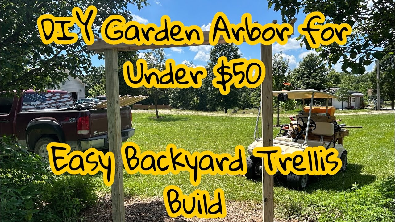 $50 DIY Garden Arbor - A Budget Garden Project