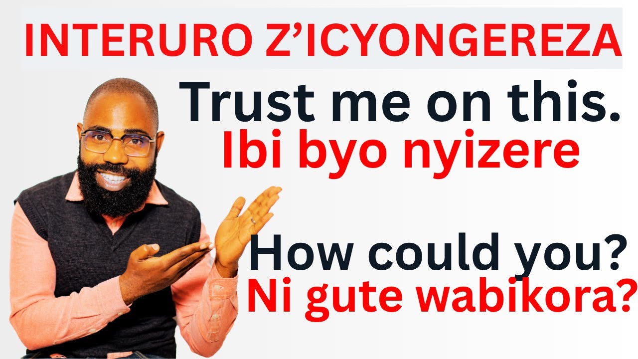 😍Kuvuga Icyongereza Ntibyakugora Utazi Izi Nteruro
