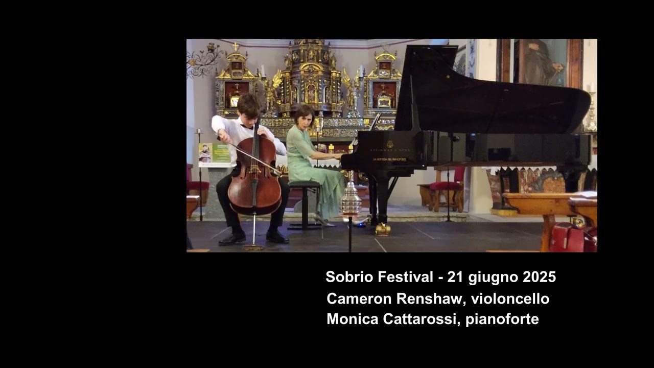 Trionfo all'inaugurazione del Sobrio Festival 2025 - C. Renshaw - M. Cattarossi (prove/concerto)