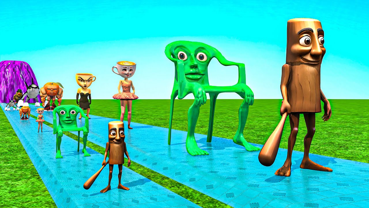 Crazy Long Slide Game With Cow Elephant Gorilla Hippopotamus Tiger 3d Animal Game Funny 3d Animals