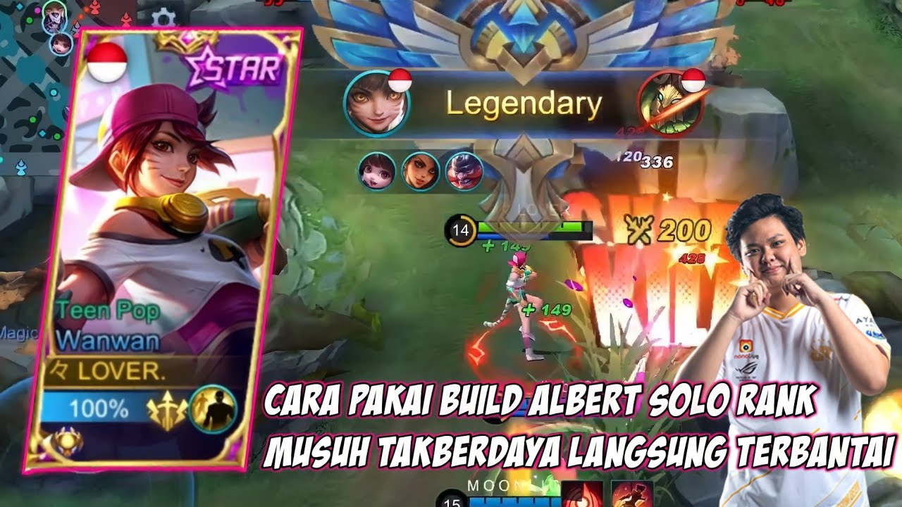 WANWAN SOLO RANK BUILD ALBERT FINAL MPL, BISA BUAT MUSUH TAKBERDAYA !! - MOBILE LEGENDS