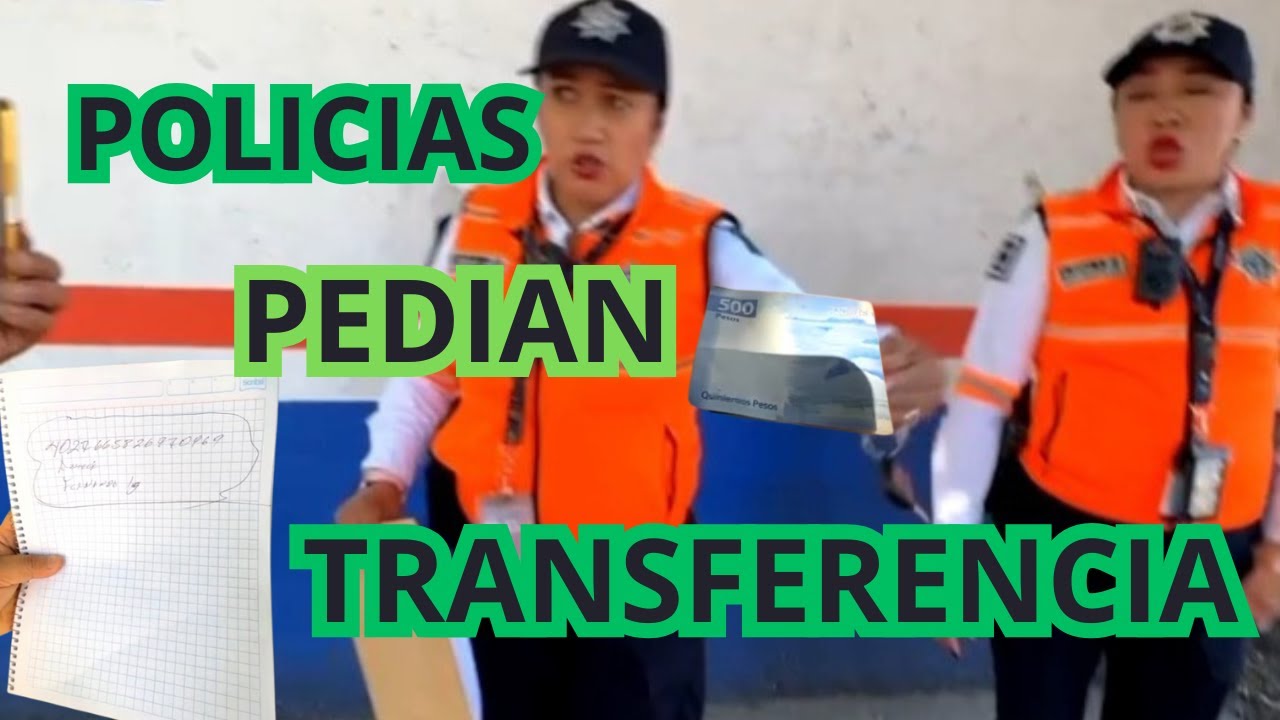 POLICIAS F3MINAS son SORPRENDIDAS PIDIENDO TRANSFERENCIA a un ADULTO MAYOR