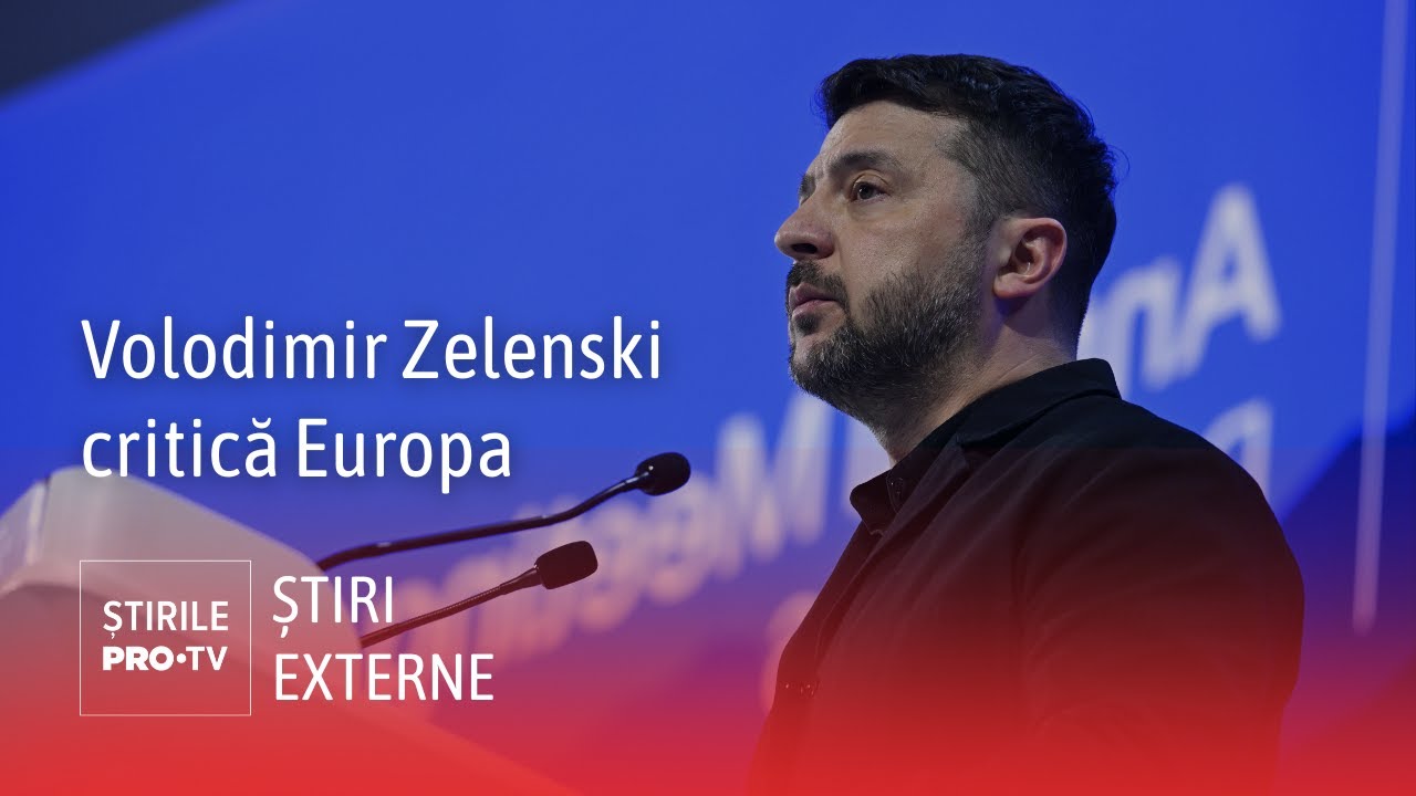 Volodimir Zelenski critică Europa de la Davos