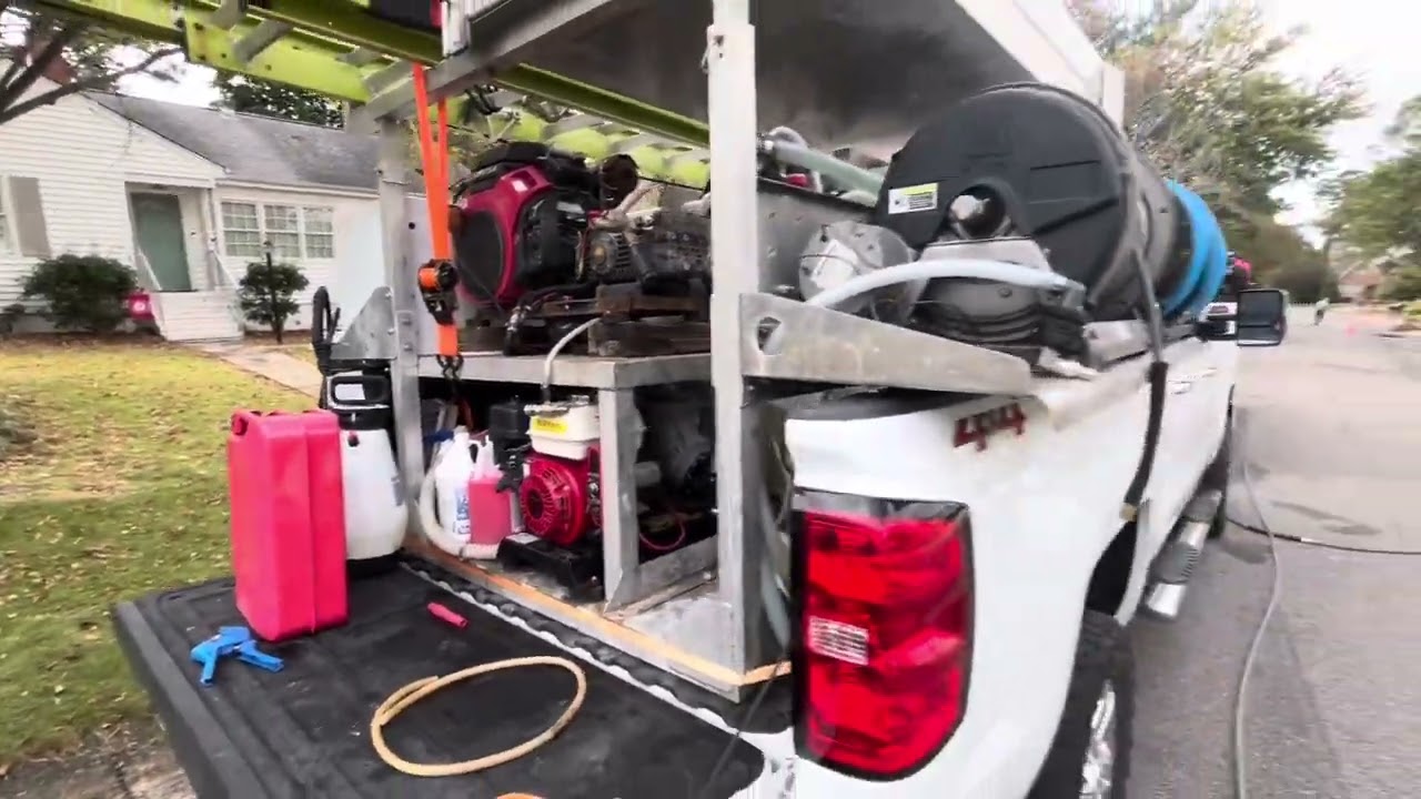 Pressure Washing- Oil Spills and Rust Stains 
