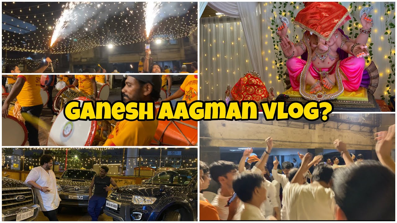 WELCOMING GANPATI BAPPA! | Ganpati Aagman Vlog | Ganesh Chaturthi Celebrations Mumbai | Bombay