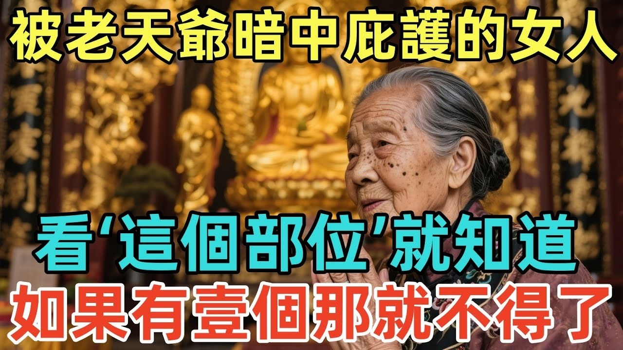 被老天爺暗中庇護的女人，看‘這個部位’就知道，如果有壹個那就不得了！#佛淨 #佛學 #佛陀 #佛法 #佛教 #修行