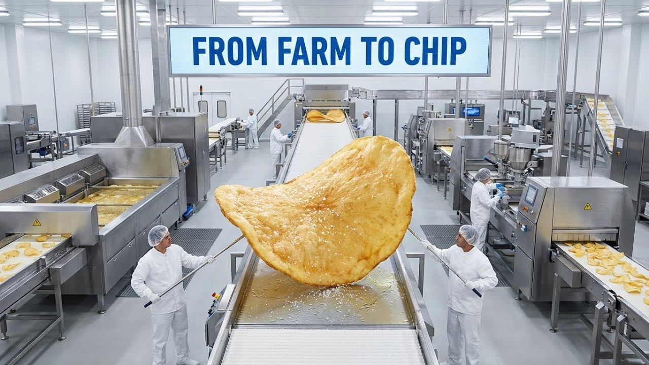 Industrial Potato Chip Production: From Farm to Bag Factory Process Explained