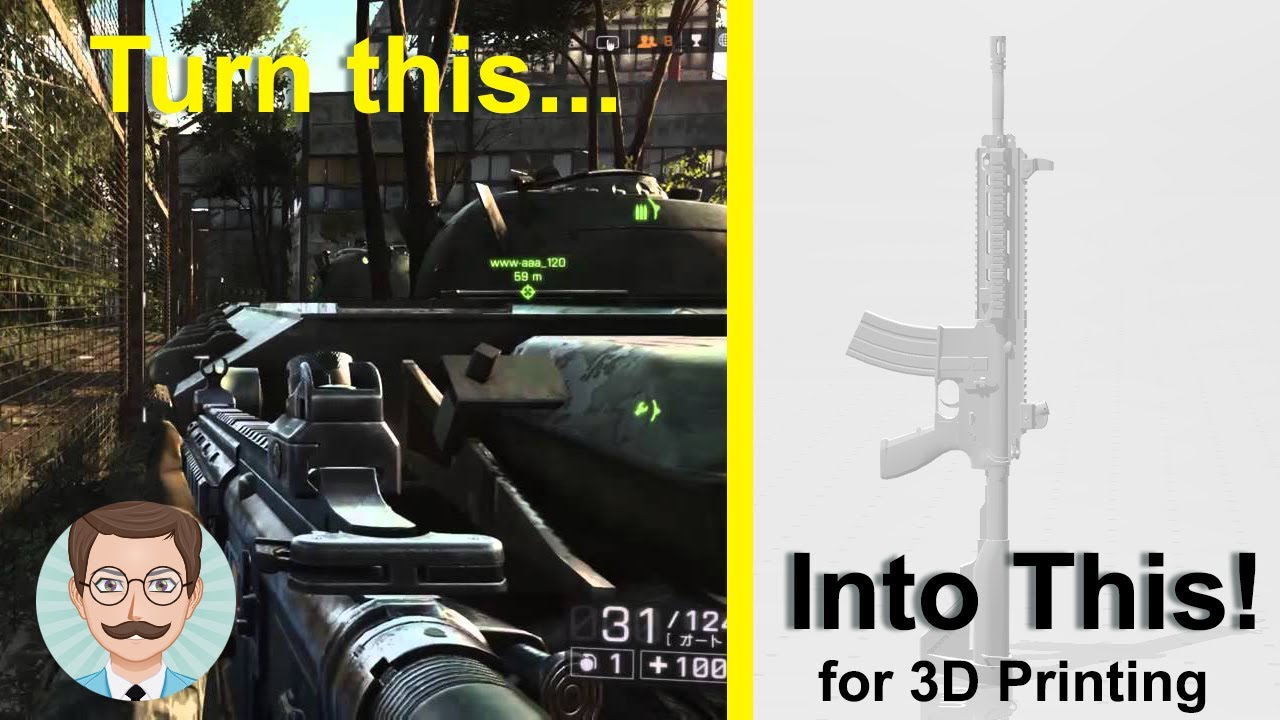 How to get 3D files from ANY Game and Convert it to STL for 3D Printing in 3 Minutes!