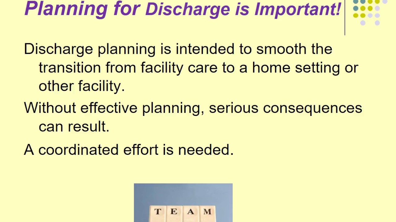 Discharge Planning Recorded Webinar