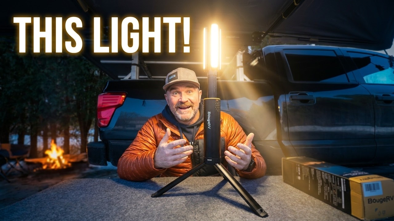 BOUGE RV T1 Telescopic camping light | Unboxing and TEST | This light is AMAZING !