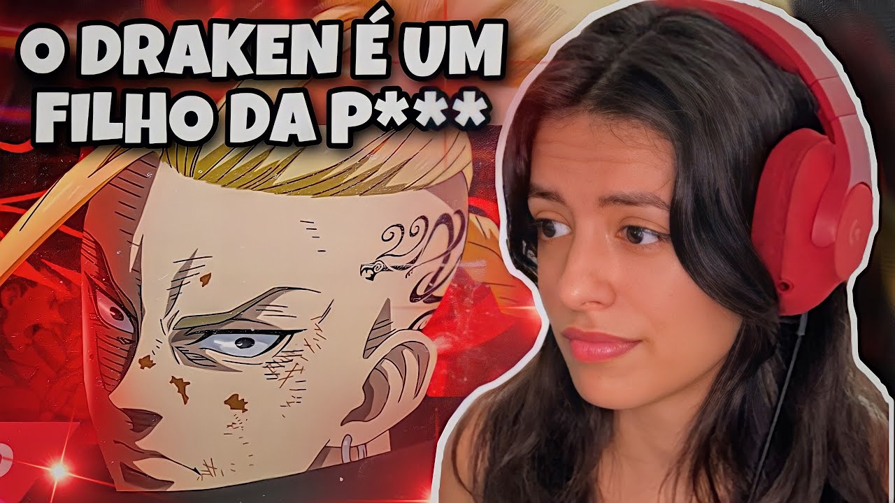 REACT Rap do Draken (Tokyo Revengers) - CUIDADO COM O DRAGÃO | 7 minutoz | gostosa reagindo