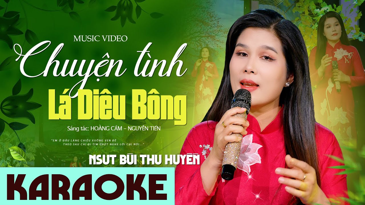[Karaoke] CHUYỆN TÌNH LÁ DIÊU BÔNG - NSUT BÙI THU HUYỀN | Beat Chuẩn Chất Lượng Cao