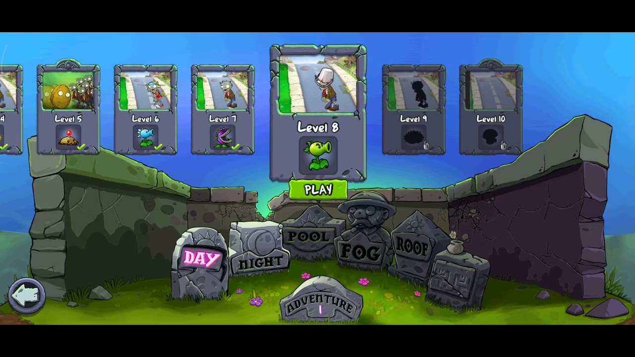 PvZ дохожу до 10ого уровня