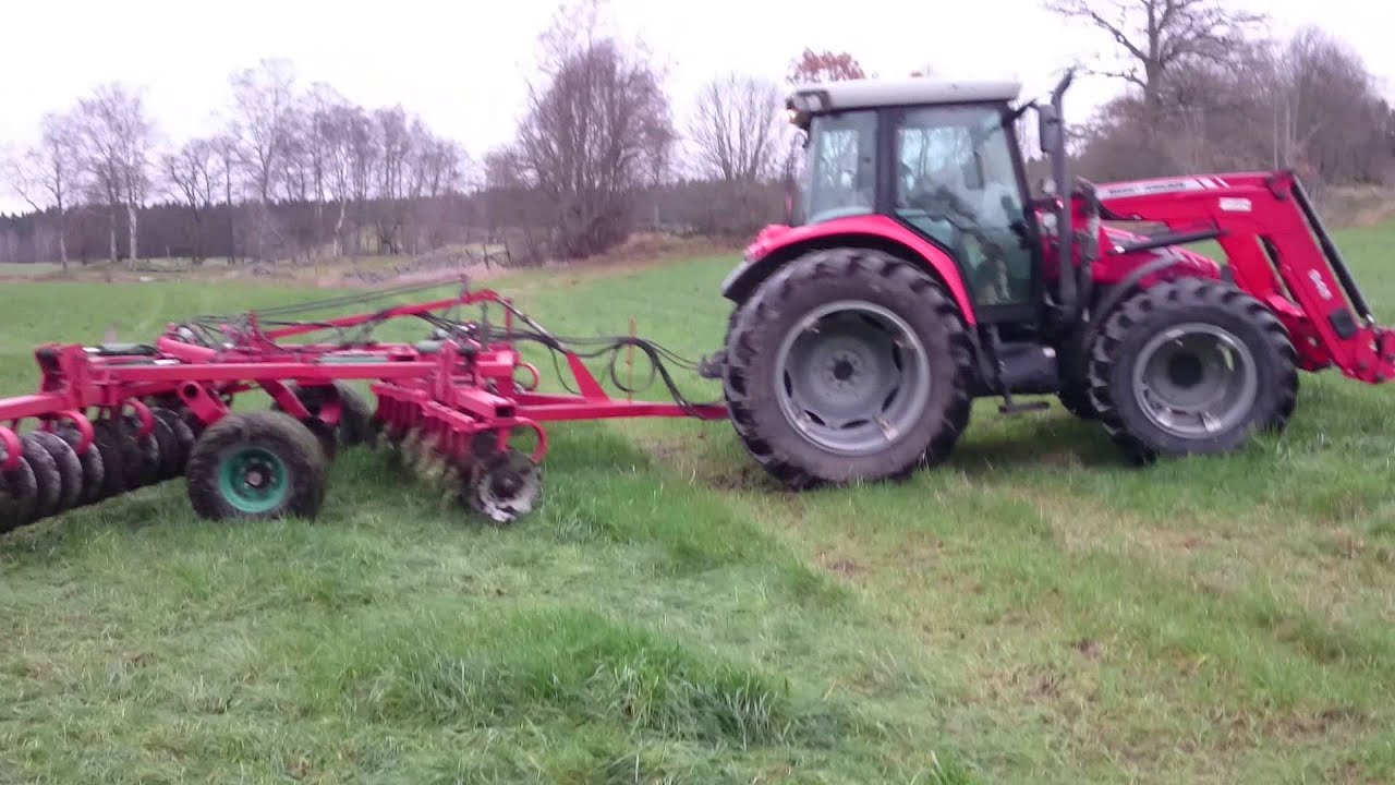 Mf 5455 + Kverneland 5,40 tallriksharv