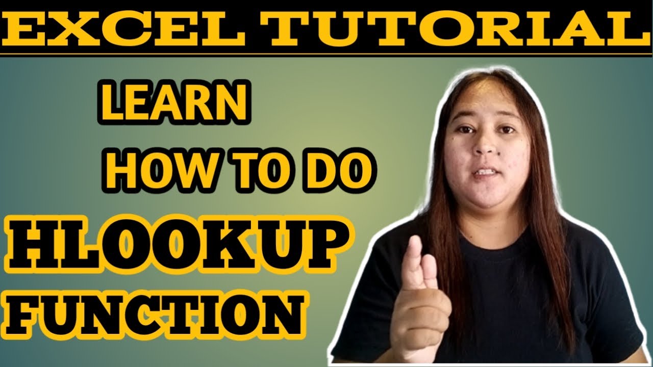 Learn How To Do Or Use The Hlookup Function In Excel Fast And Easy: Tagalog Tutorial