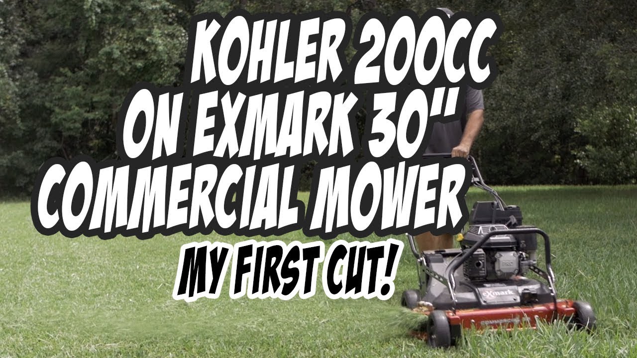 Tall Grass, My first Mow with Kohler 200cc on the Exmark 30