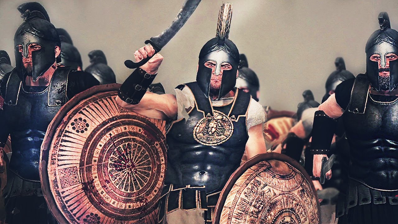 500 Myrmidons of Achilles VS 50,000 Romans Greeks Barbarians and Persians - Cinematic Battle