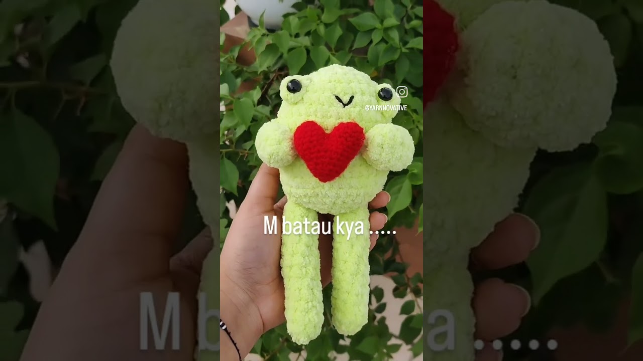 crochet frog 