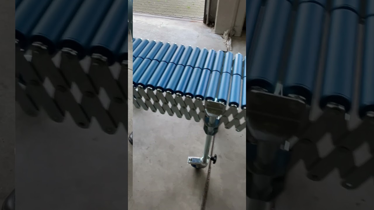 Scheren-Rollenbahnen mit Kunststoffrollen – flexibel für Logistik & Produktion | BLUME-ROLLEN