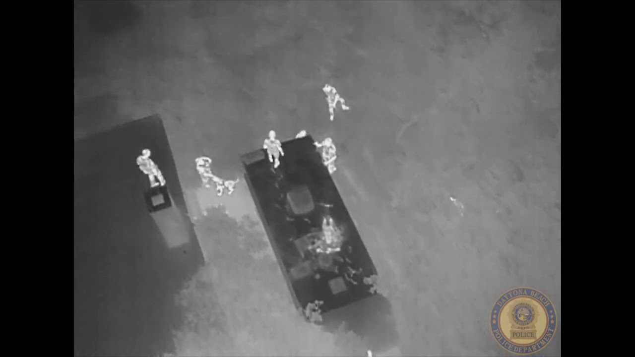 Daytona Beach police use drone to help catch roof-climbing burglar suspect