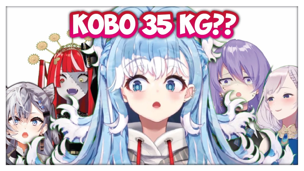Everyone surprise when they know that Kobo's weight is 35kg... Even M-Chan is surprised...