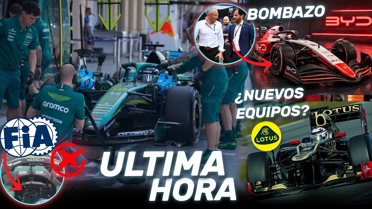 ¡¡ULTIMA HORA!! La FIA PONE a ASTON MARTIN en el PUNTO de MIRA - BYD y LOTUS QUIEREN ENTRAR a la F1