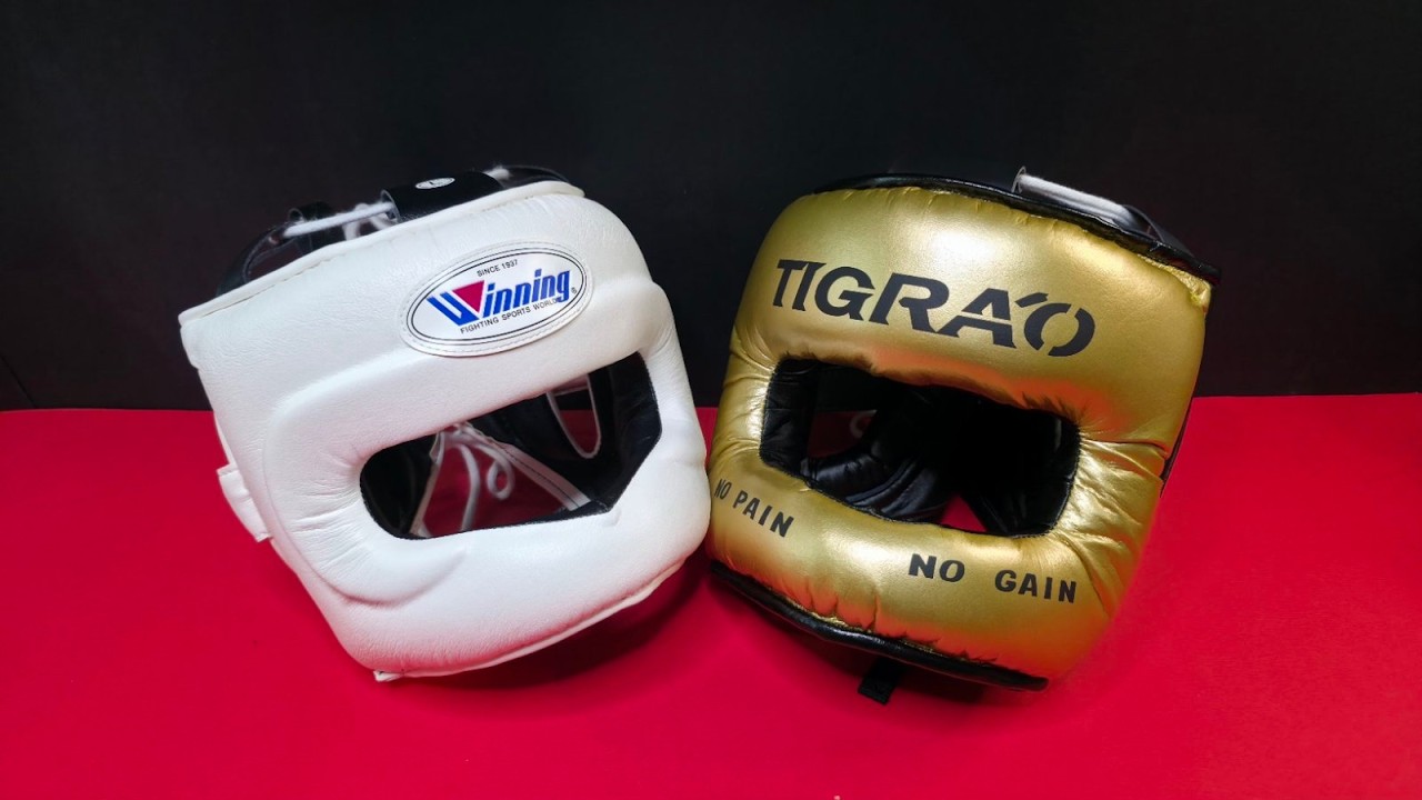 TIGRAO Japanese Boxing Headgear and Winning FG-5000-Comparison -Сравнение шлемов TIGRAO и Winning