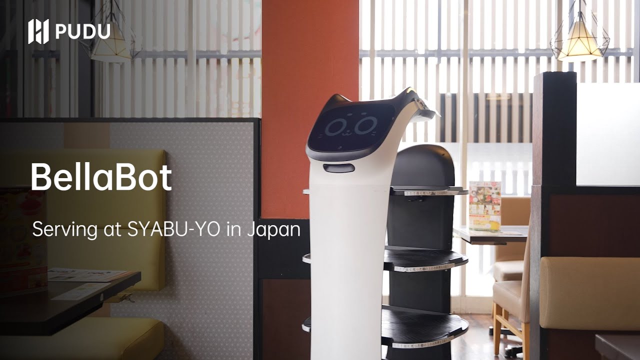 BellaBot serves at SYABU-YO in Japan | Pudu Robotics