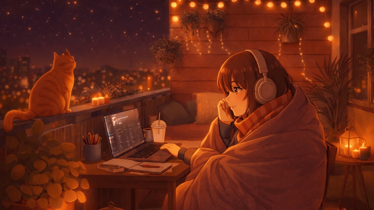 Session d’étude à 1 h du matin 📚 [lofi, Rnb] - LOFI ROOM