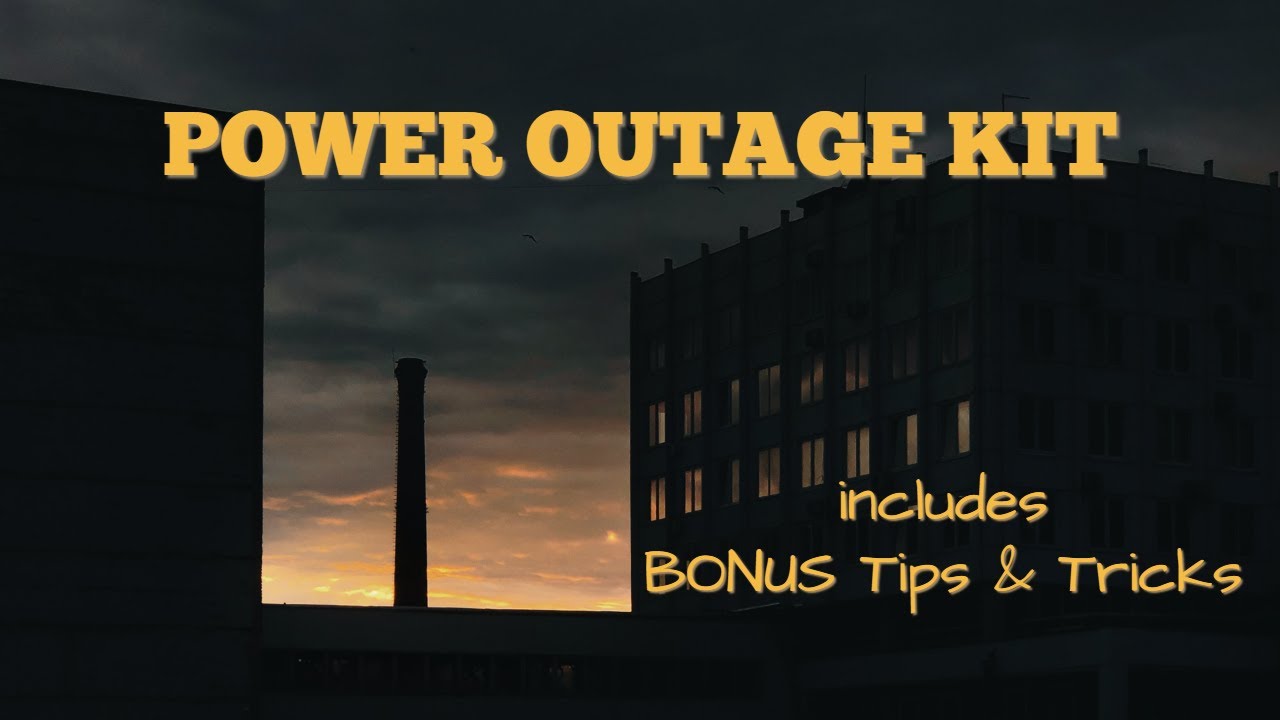 Make your own POWER OUTAGE KIT - Plus bonus tips & tricks!