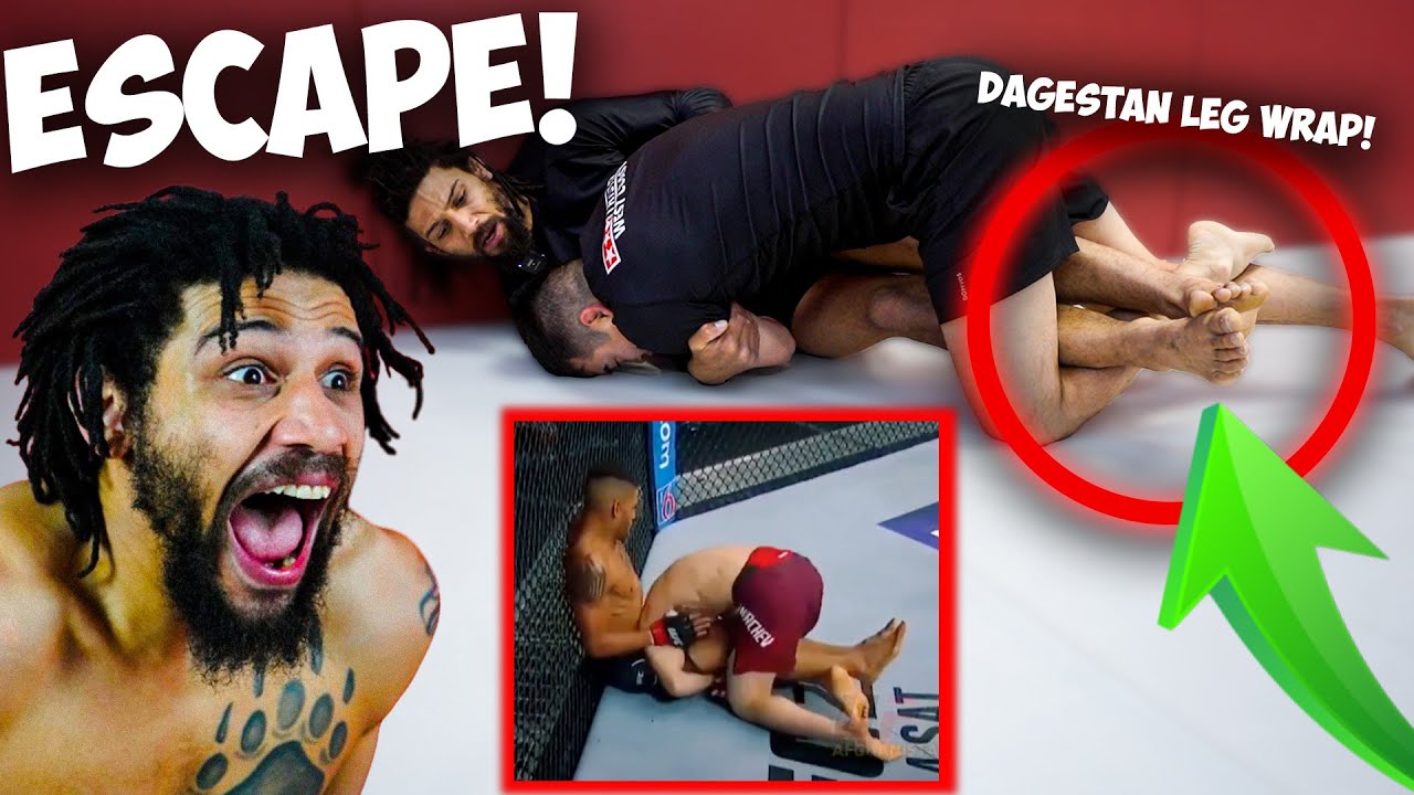 Escape the Dagestan Leg Wrap! Coach Kajan Johnson MMA Fighting