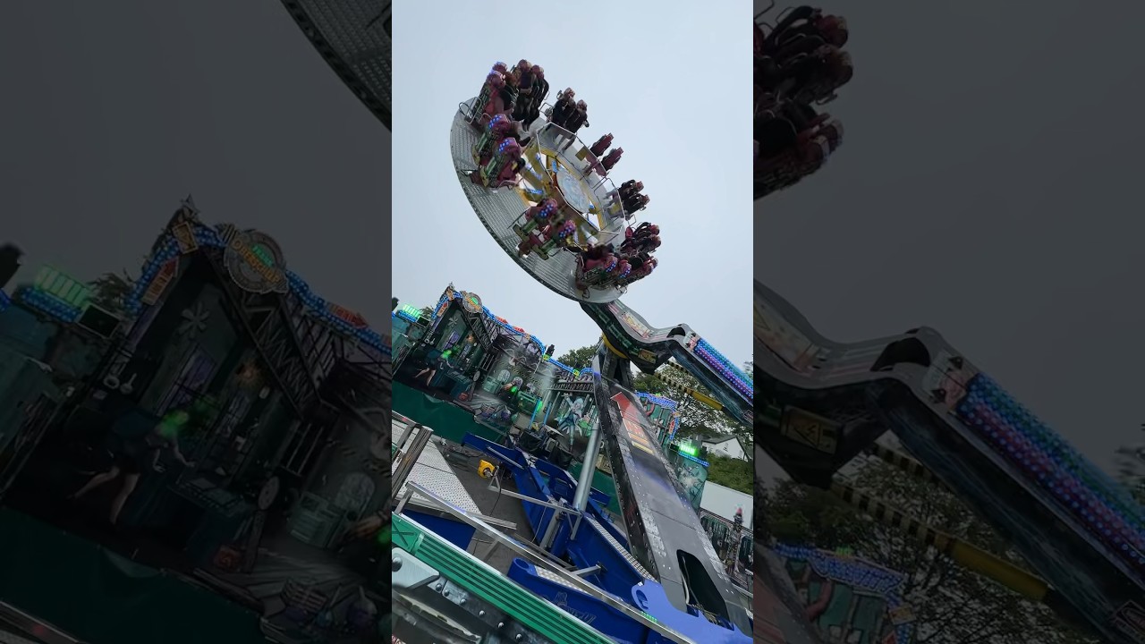 High Speed Kirmes Karussell ohne Musik! - Mr. Gravity Kirmes L&uuml;denscheid 2024