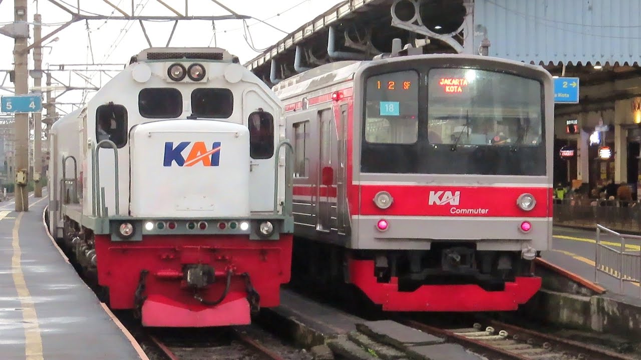 TOP RAMAINYA KERETA API DI STASIUN BOGOR !! Momen PERJALANAN TERAKHIR KA Pangrango Ekonomi New Image